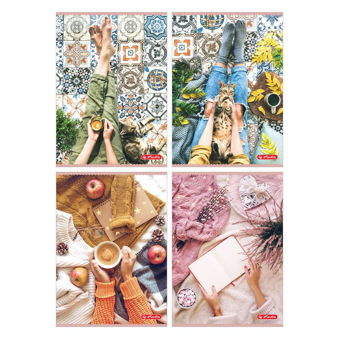 Zeszyt A4/60 w kratkę Flat Lay Herlitz