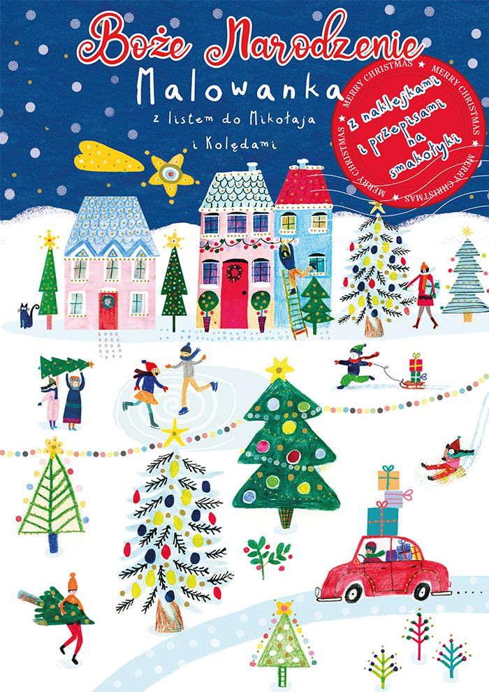 Kolowanka Świąteczna niebieska z listem do Mikołaja Henry