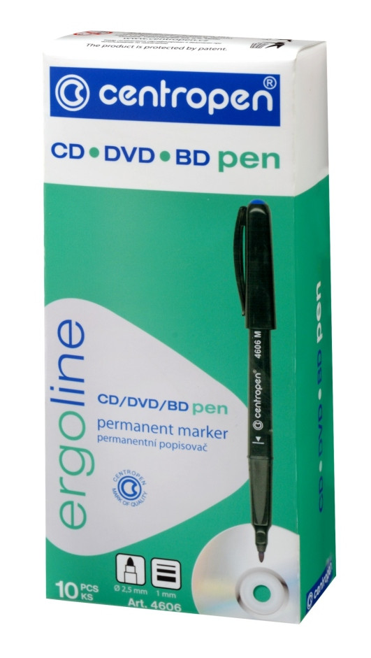 Marker do CD/DVD/BD 4606 Centropen niebieski
