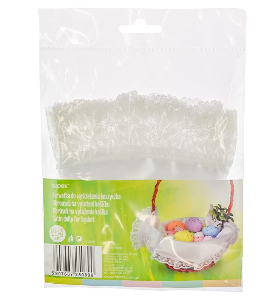 Ozdobna serwetka do wyściełania koszyczka Wielkanoc Arpex