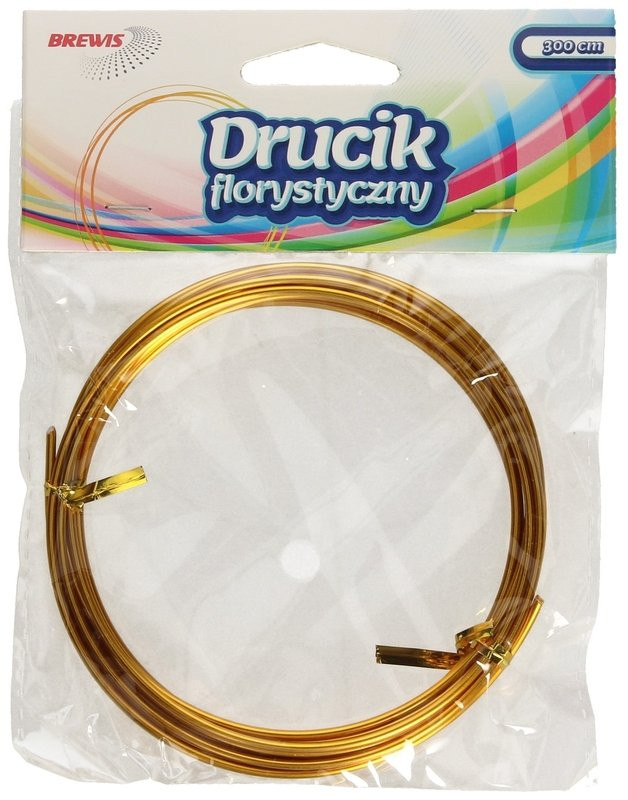 Drucik florystyczny 3m DF1 złoty Brewis