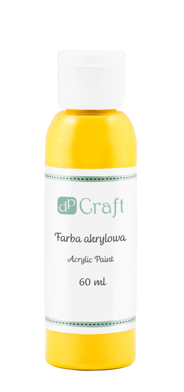 Farba akrylowa 60 ml Żółty DPFA-024 Dalprint