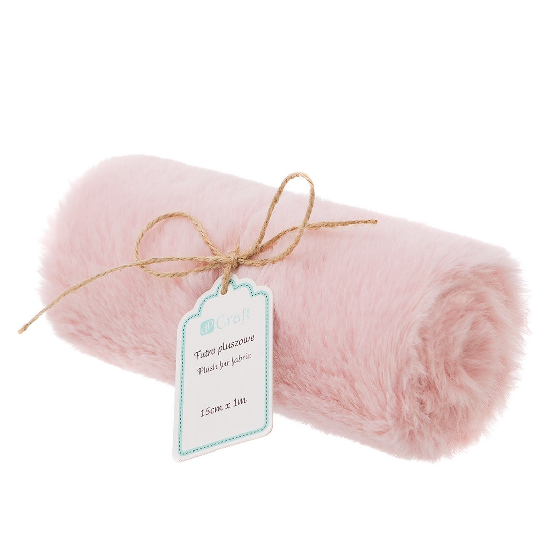 Futro pluszowe 15cm x 1m różowy DPFU-010 Dalprint