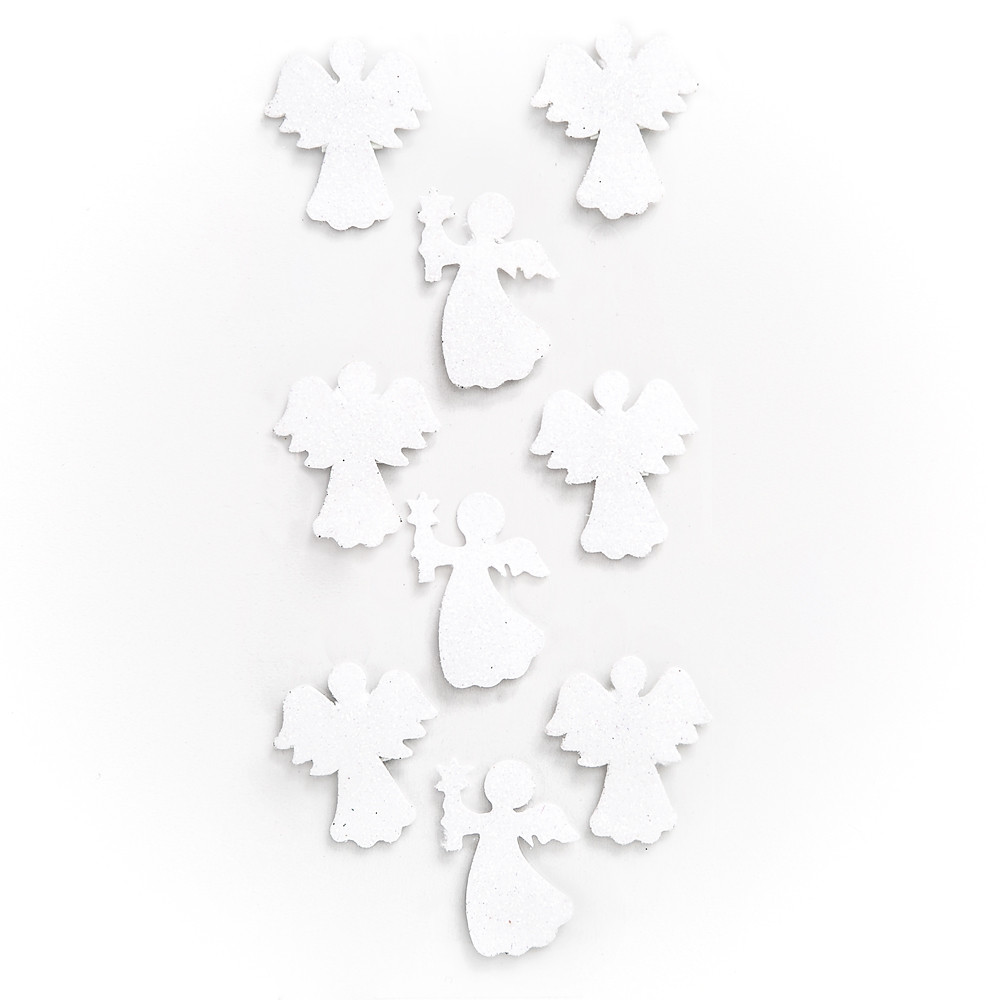 Naklejki brokatowe 3D - Aniołki (9szt.) DPNB-056 Dalprint