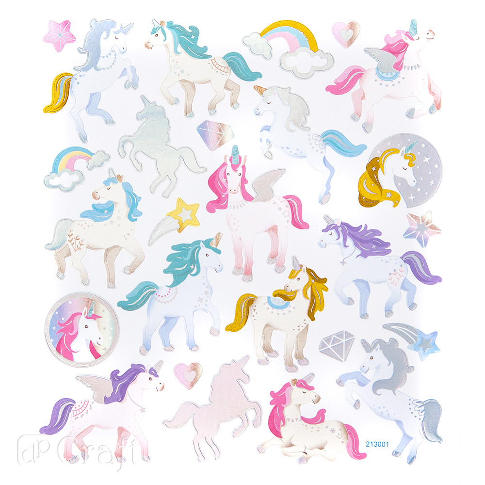 Naklejki - jednorożce (26szt.) DPNK-070 Dalprint