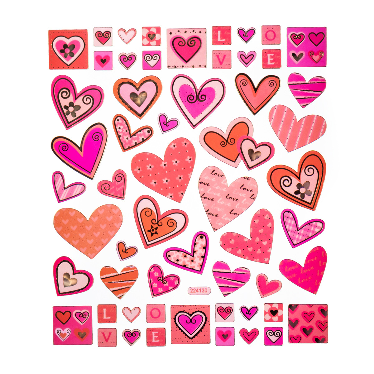 Naklejki Serca 57szt. DPNK-121 Dalprint