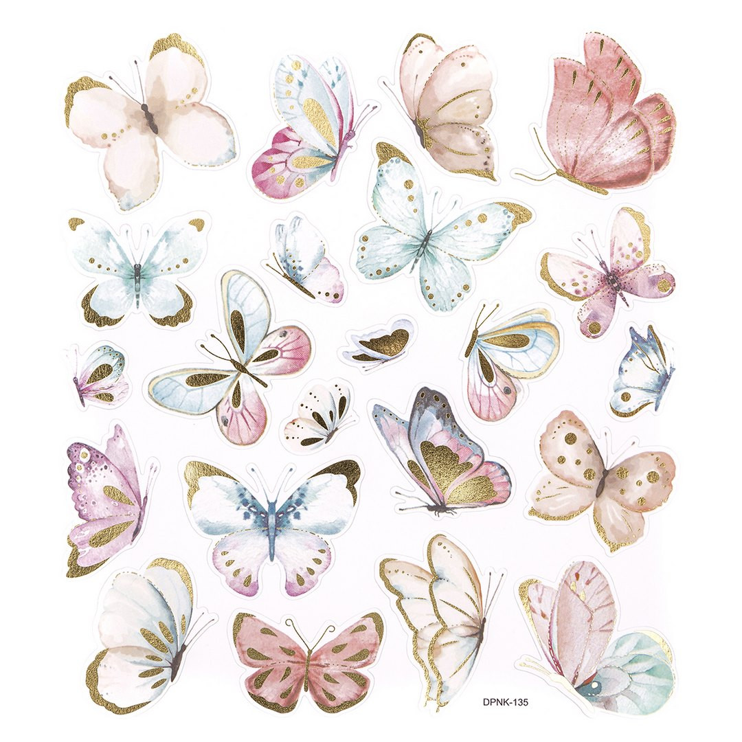 Naklejki - Boho Butterflies 22szt. DPNK-135 Dalprint