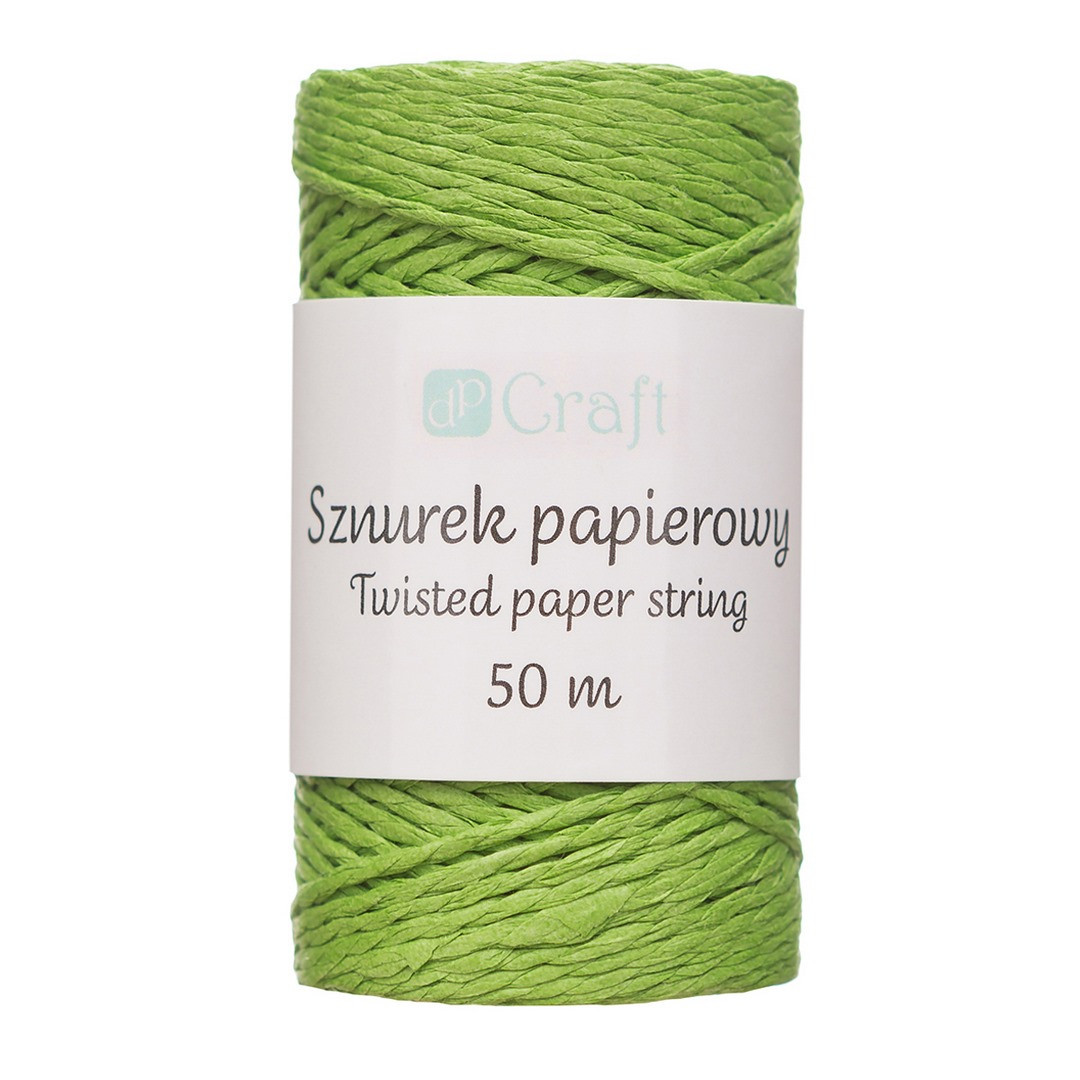 Sznurek papierowy skręcany 50m DPSZ-017 Dalprint zielony
