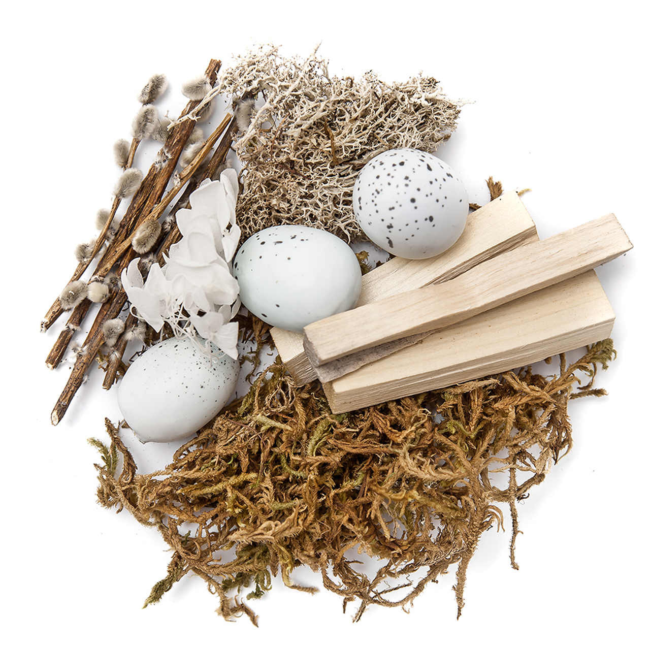 Naturalne elementy, mix Wielkanocny - neutralny  DPZA-074 Dalprint