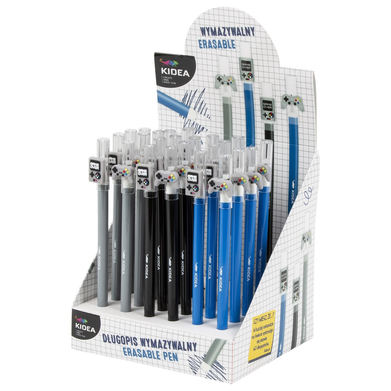 Długopis wymazywalny z figurką E Kidea