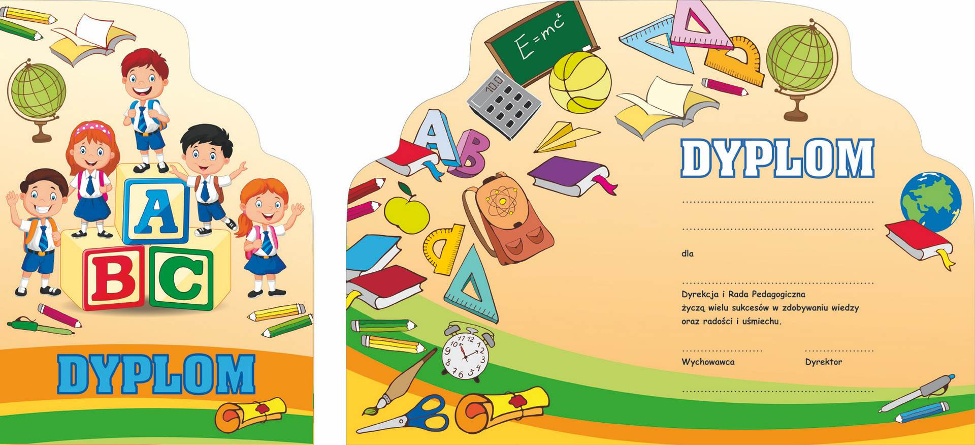 Dyplom ABC A4 10 sztuk 250g Argo + napisy