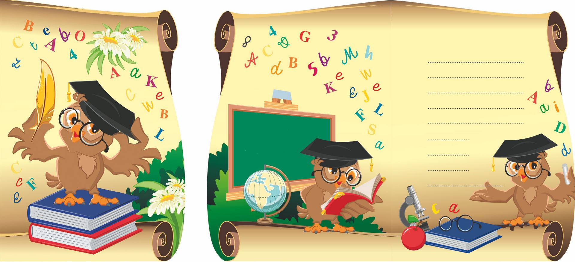 Dyplom szkolny Sowa A4 10 sztuk 250g Argo