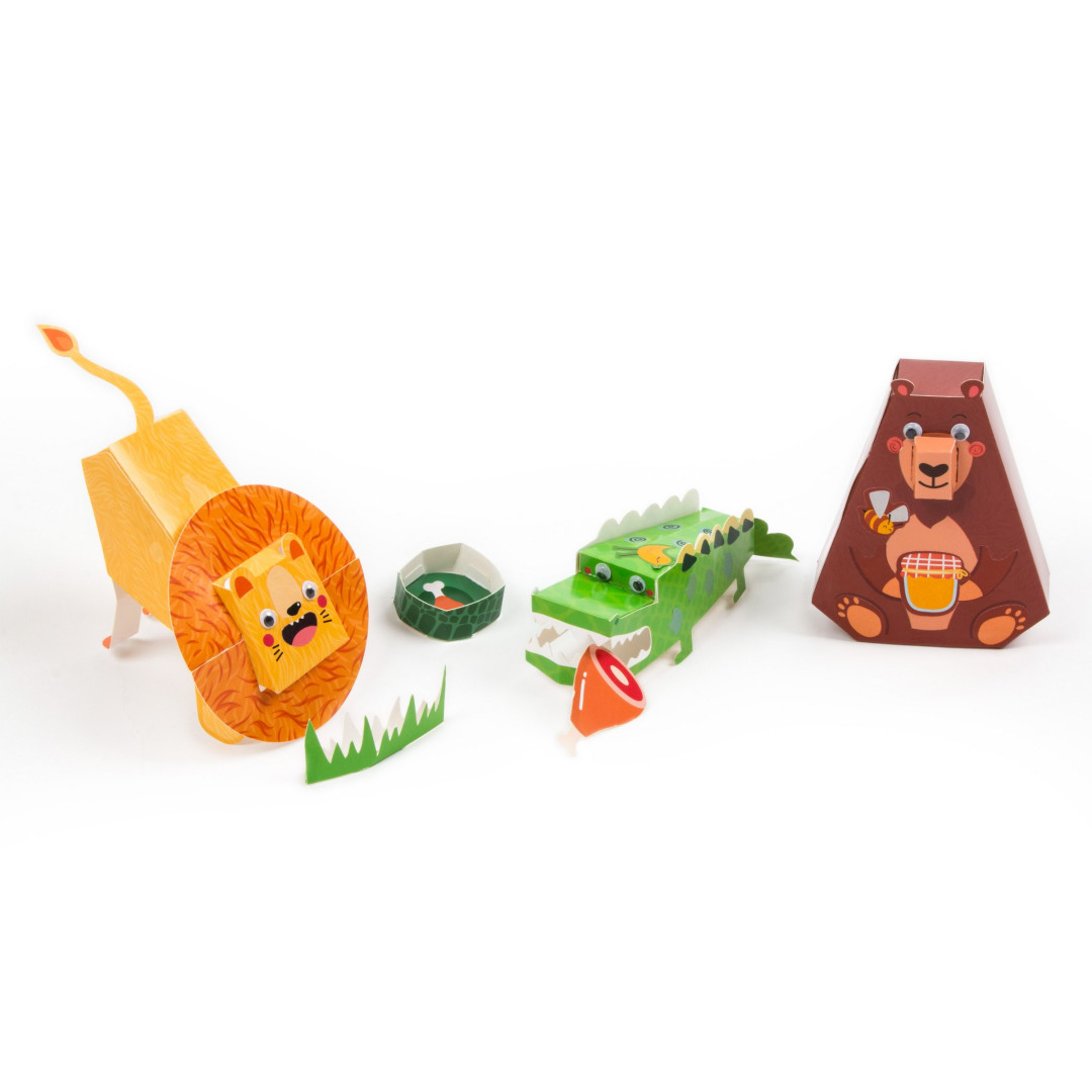 Figurka 3D z naklejkami ZOO Kidea F3DNZOKA Derform