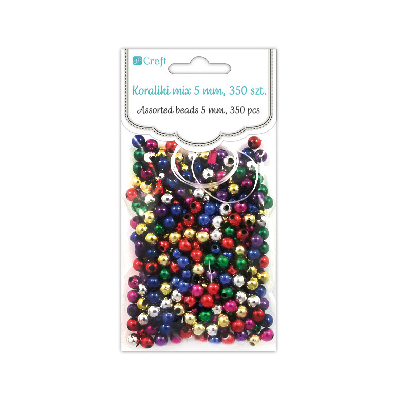 Koraliki Metaliczne 5 mm mix (350 szt.) GRKO-003 Dalprint