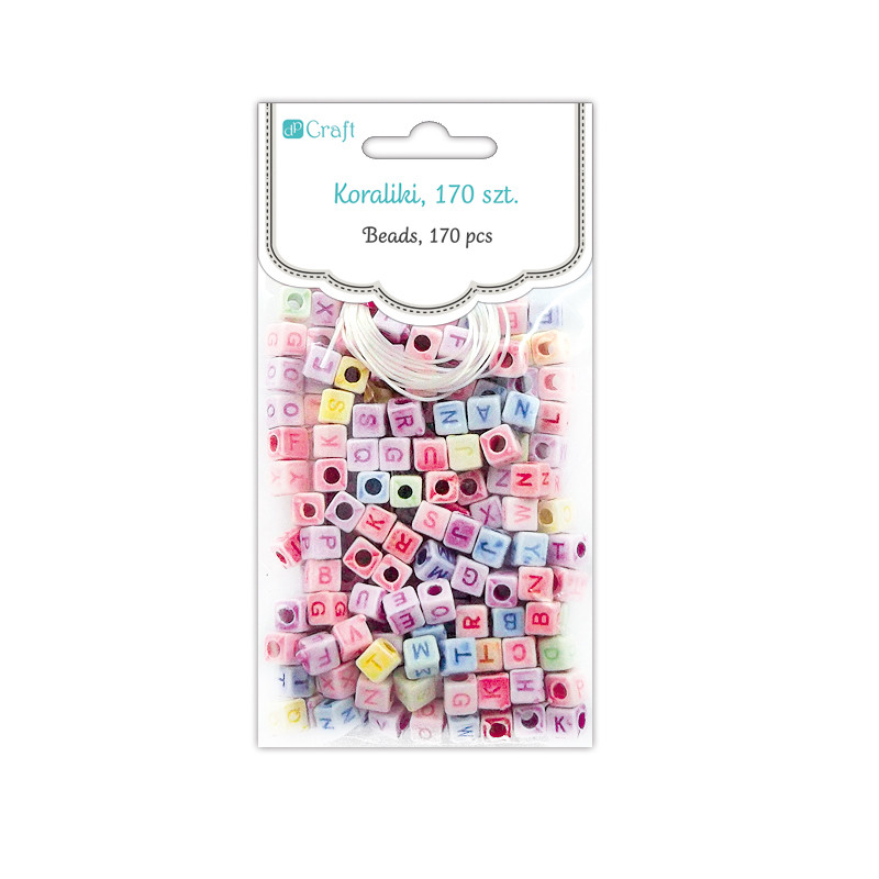 Koraliki Literki (170 szt.) GRKO-005 Dalprint