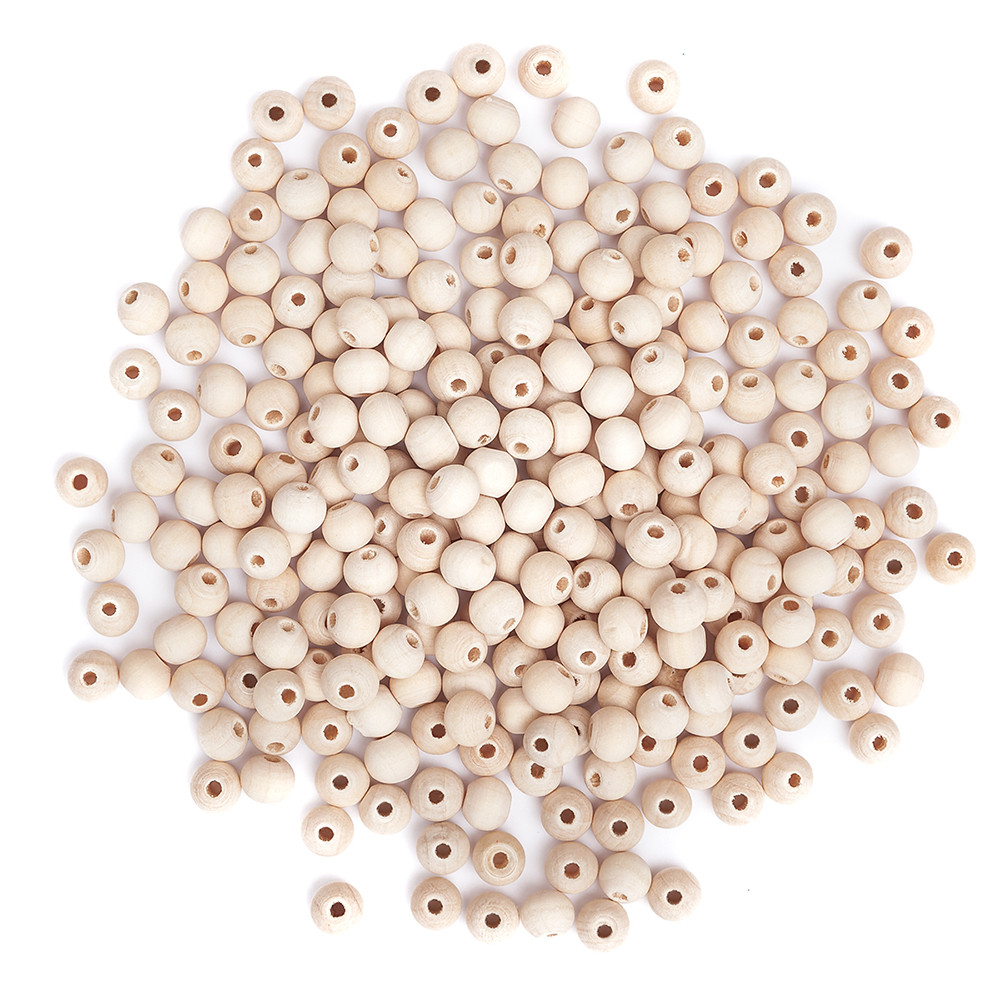 Drewniane koraliki kulki 8mm 40g. GRKO-102 Dalprint