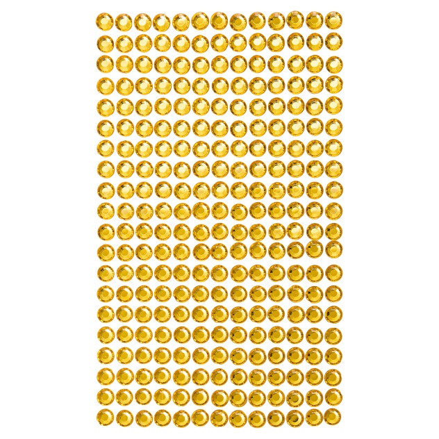 Kryształki samoprzylepne 6 mm (260 szt.) Żółte GRKR-061 Dalprint
