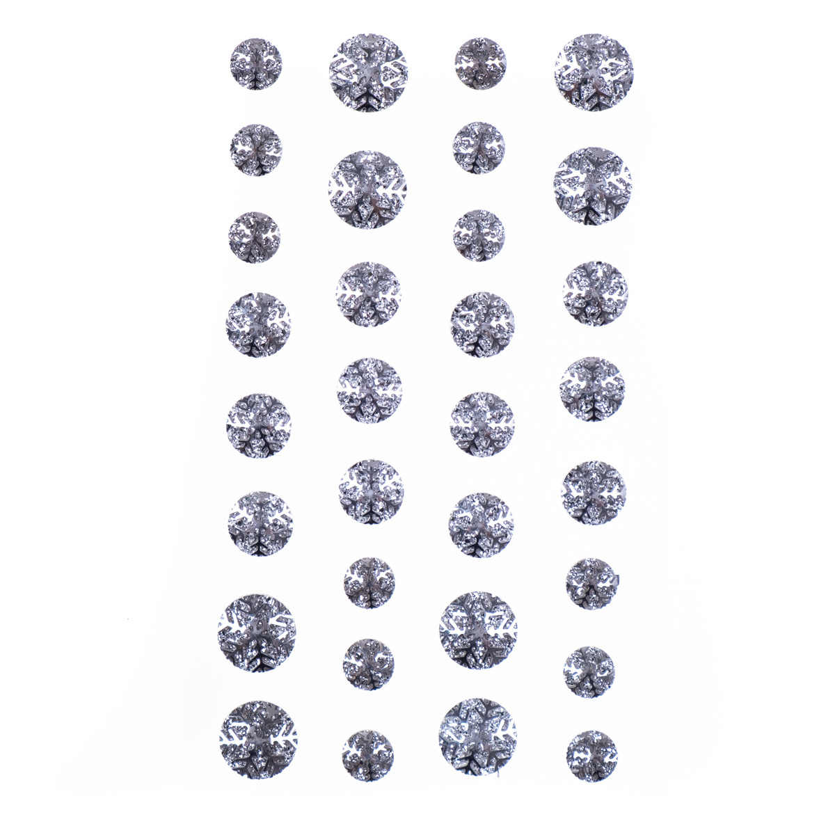 Kryształy samoprzylepne 32szt. śnieżynki GRKR-099 Dalprint