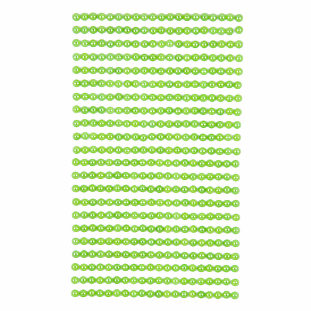 Perełki samoprzylepne 4 mm (440 szt.) Zielone GRPE-025 Dalprint
