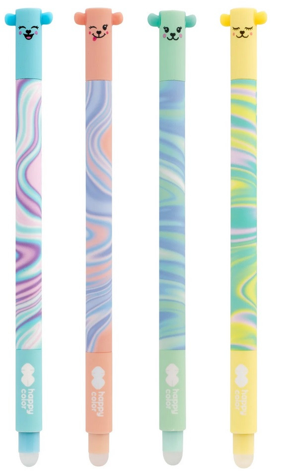 Długopis wymazywalny Pastel Twist (uszaki) 0,5mm niebieski