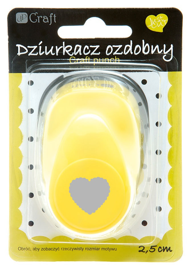 Dziurkacz ozdobny 2,5 cm Serce falbanka JCDZ-110-009 dpCraft