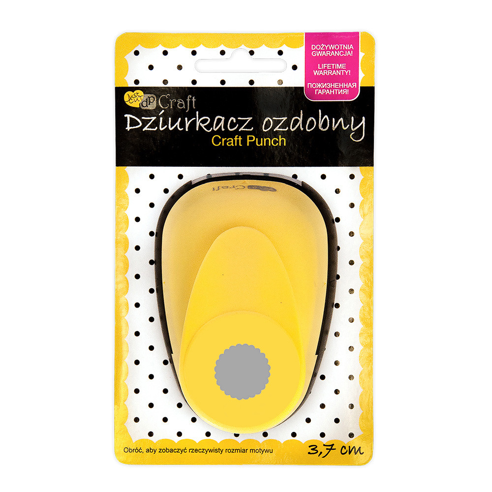 Dziurkacz ozdobny 3,7 cm Kółko z falbanką JCDZ-115-109 dpCraft