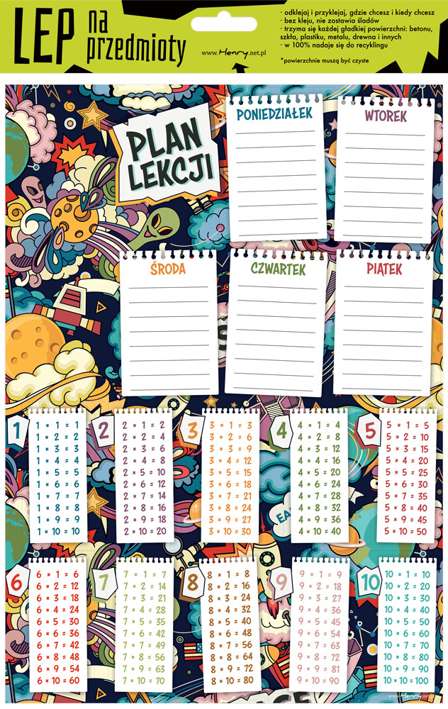 Lep na przedmioty A4 Kosmos - elektrostatyczny plan lekcji Henry