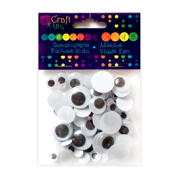 Ruchome oczka samoprzylepne mix (75 szt.) KSOC-011 Dalprint