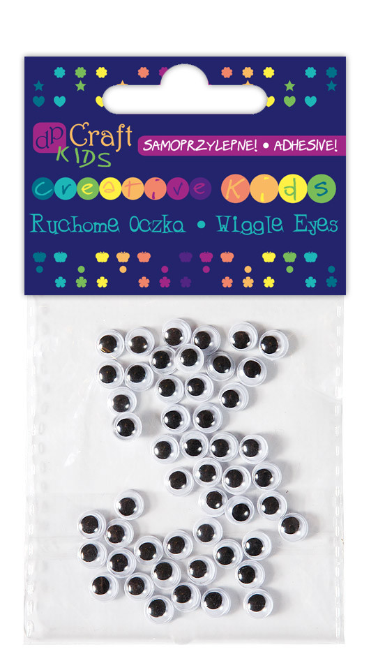 Ruchome oczka samoprzylepne 6 mm (50 szt.) KSOC-013 Dalprint
