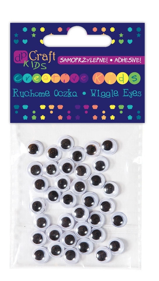 Ruchome oczka samoprzylepne 8 mm (36 szt.) KSOC-014 Dalprint