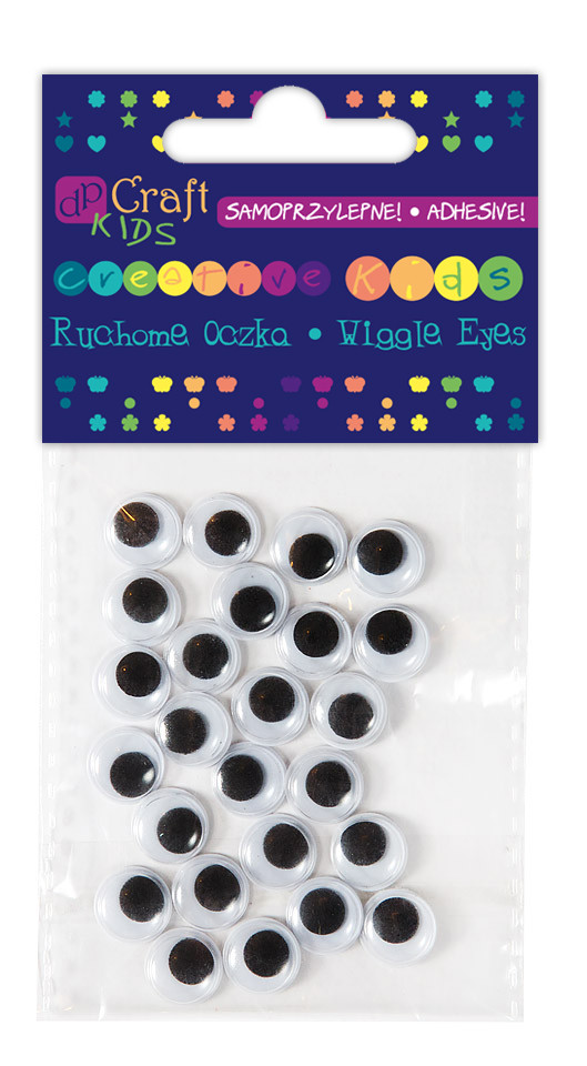 Ruchome oczka samoprzylepne 10 mm (24 szt.) KSOC-015 Dalprint