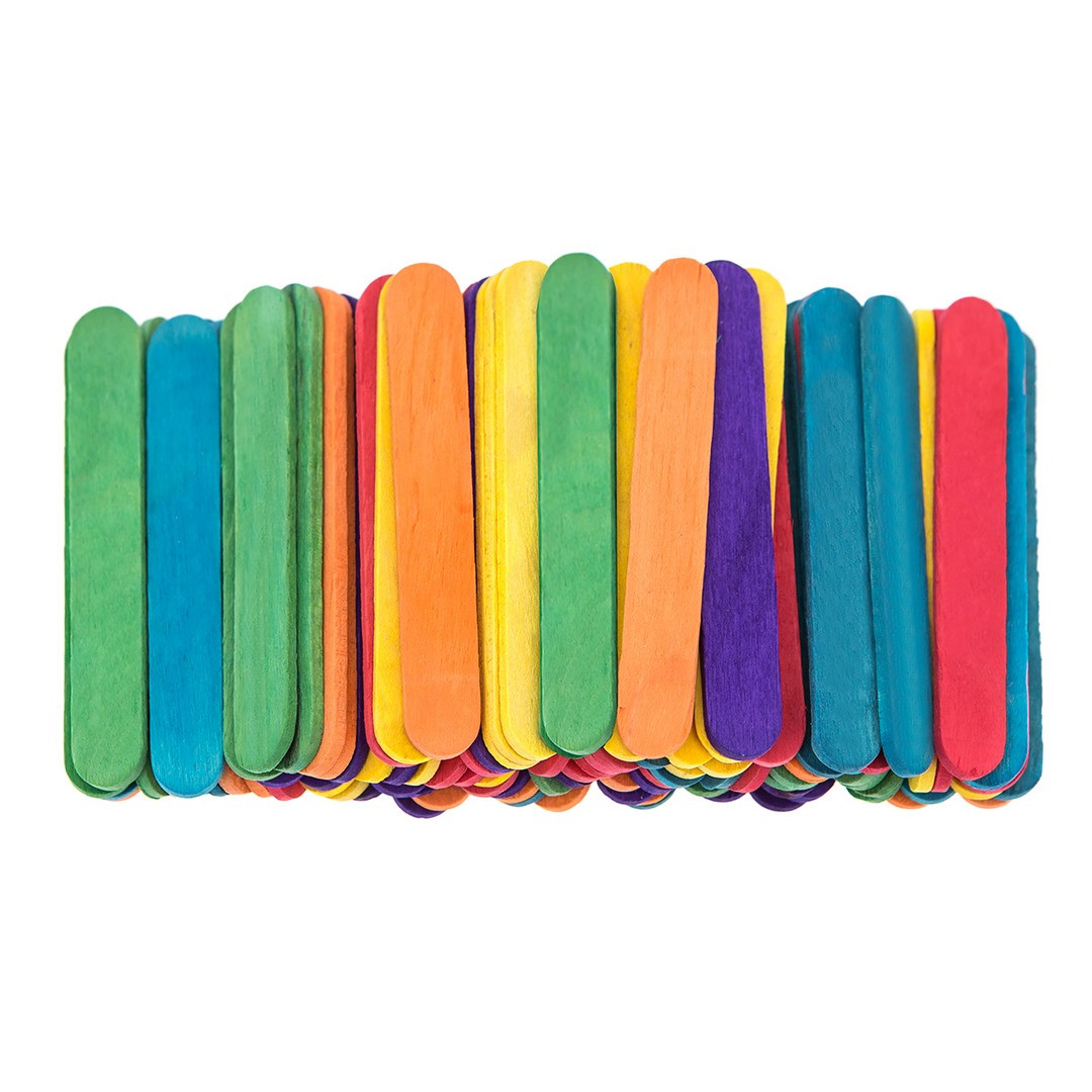 Patyczki kreatywne mini kolorowe 100 szt KSPA-012 Dalprint