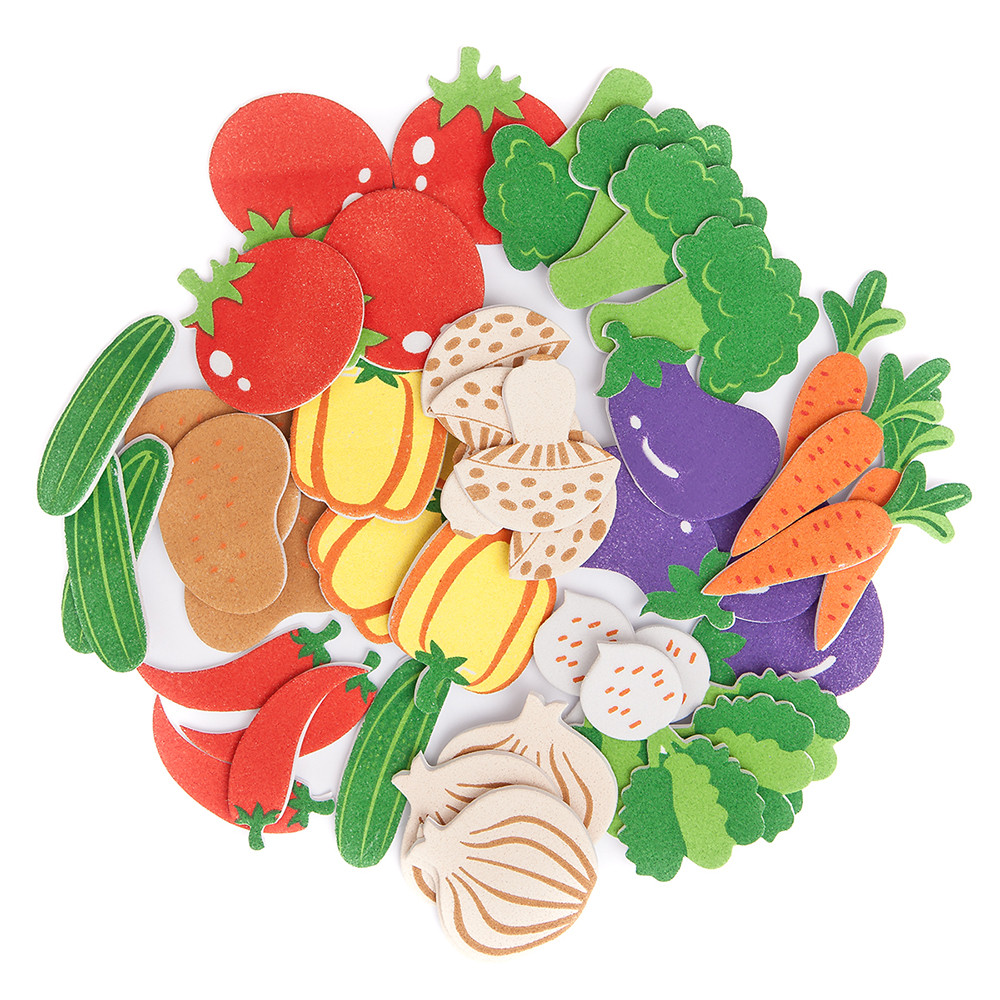 Naklejki z pianki warzywa (44szt) KSPI-423 Dalprint