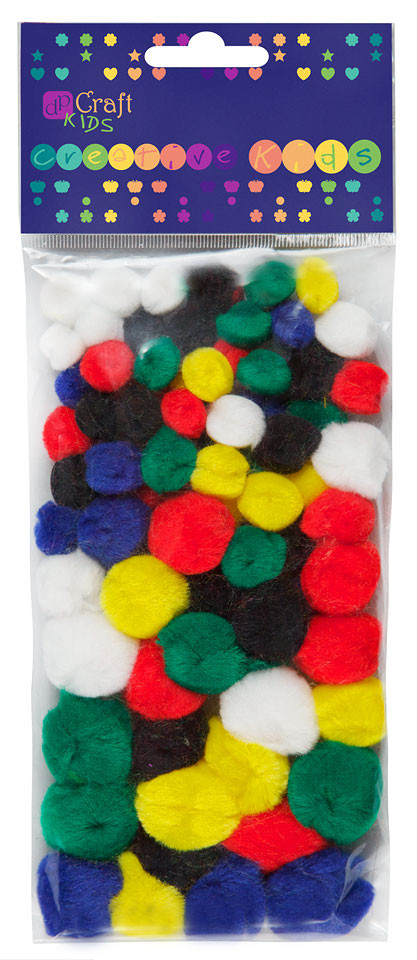 Pompony akrylowe MIX (78 szt.) KSPO-001 Dalprint