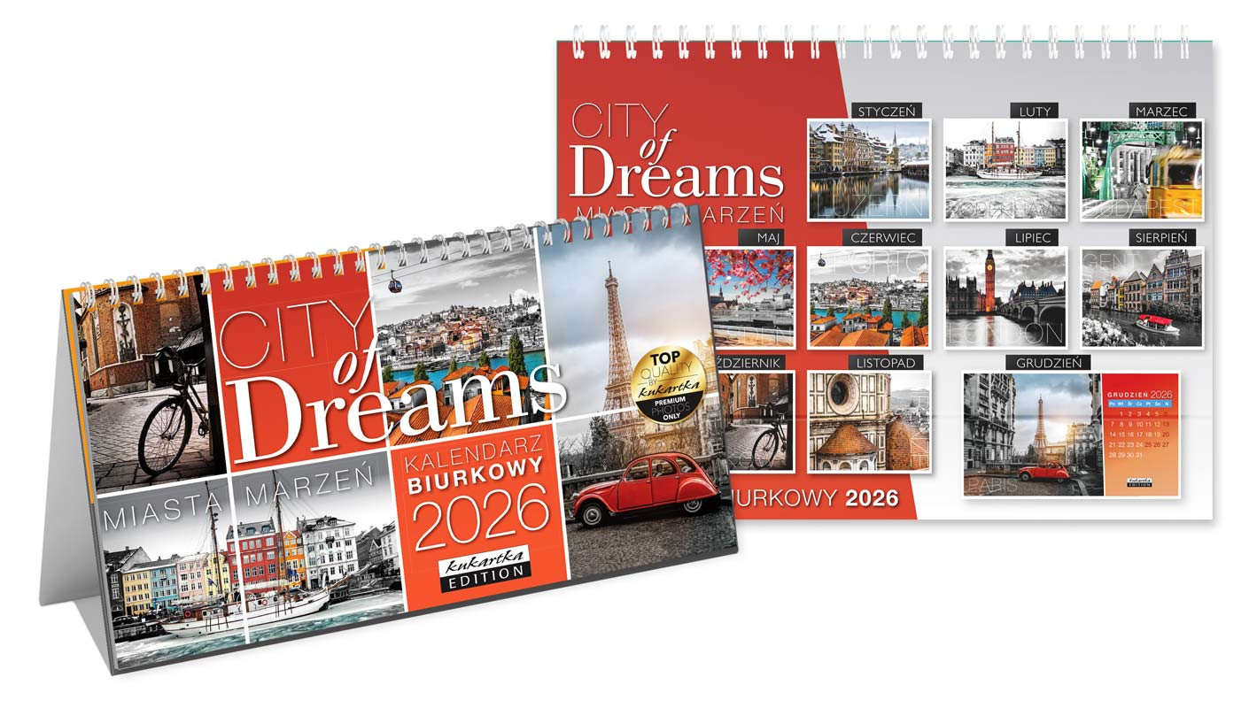 Kalendarz Biurkowy City Of Dreams Passion Cards