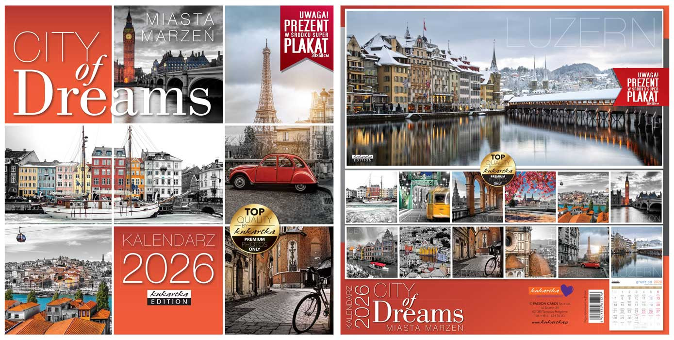 Kalendarz Classic Q City of dreams Passion Cards