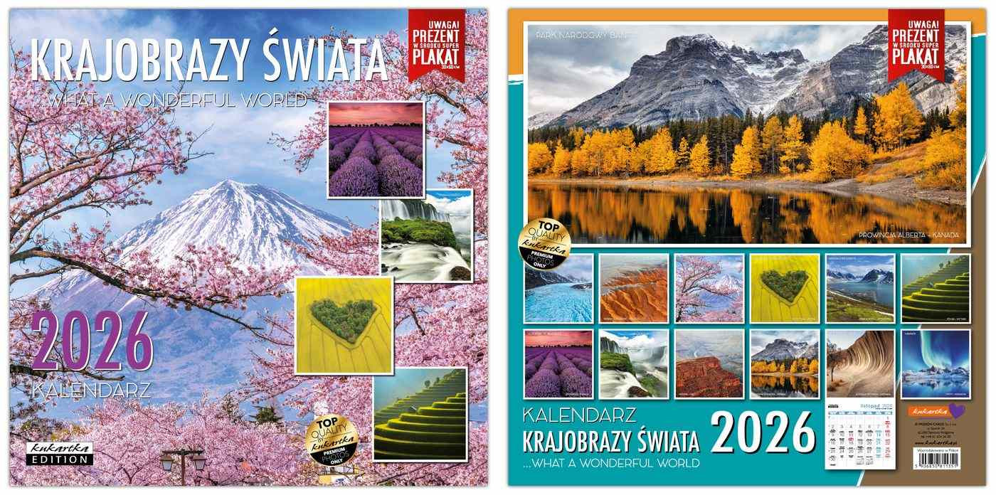 Kalendarz Classic Q Krajobrazy świata Passion Cards