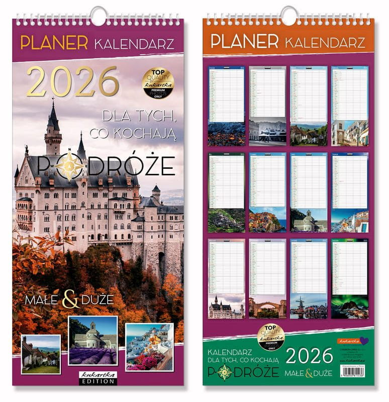 Kalendarz Planer Podróże Passion Cards