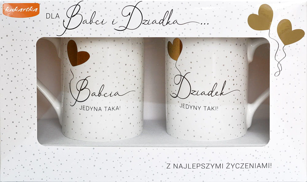 Kubek komplet Q 989 Dzień babci i Dziadka Passion Cards
