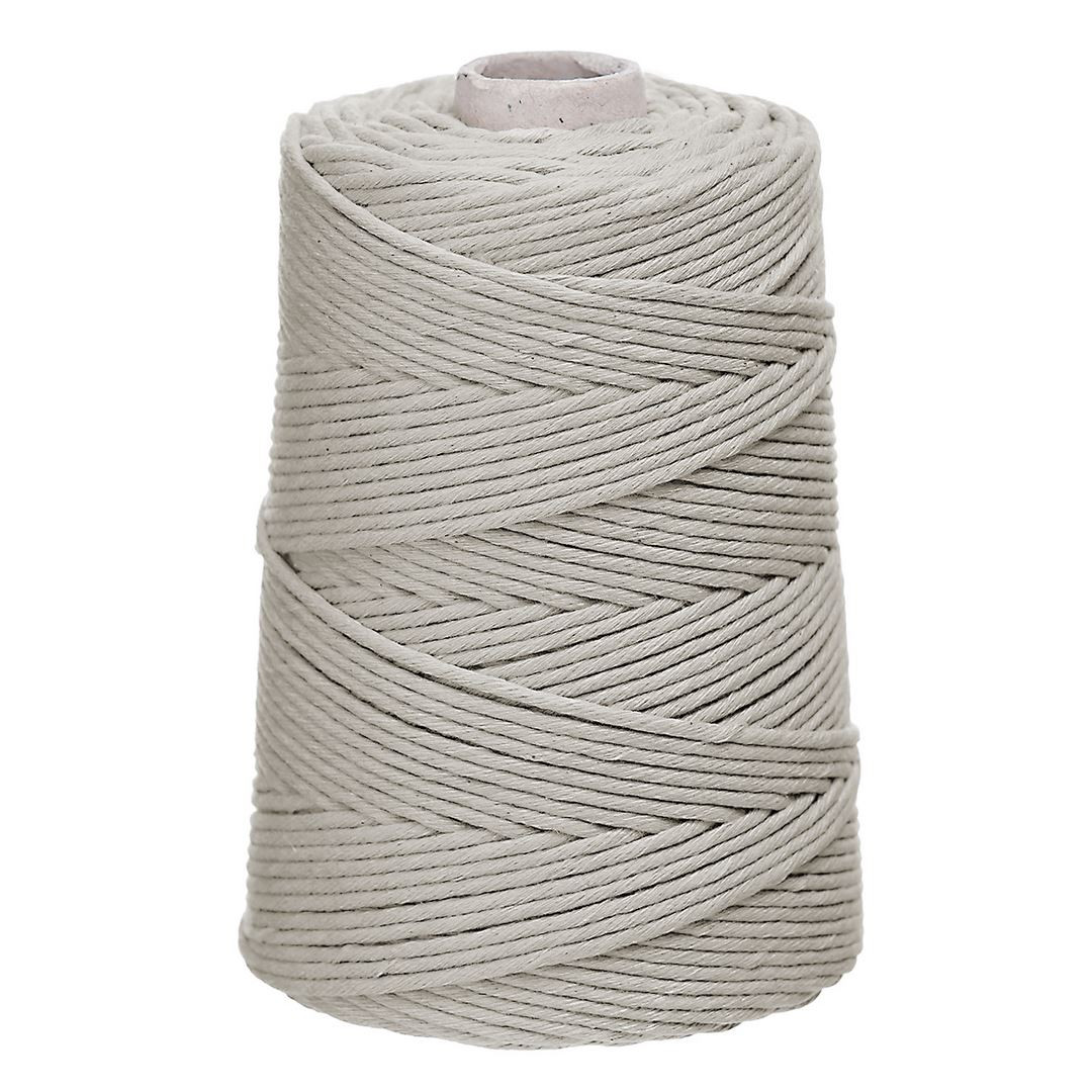 Sznurek bawełniany skręcany do makramy 3mm 100m, Naturalny LIN-3-100-723  Dalprint