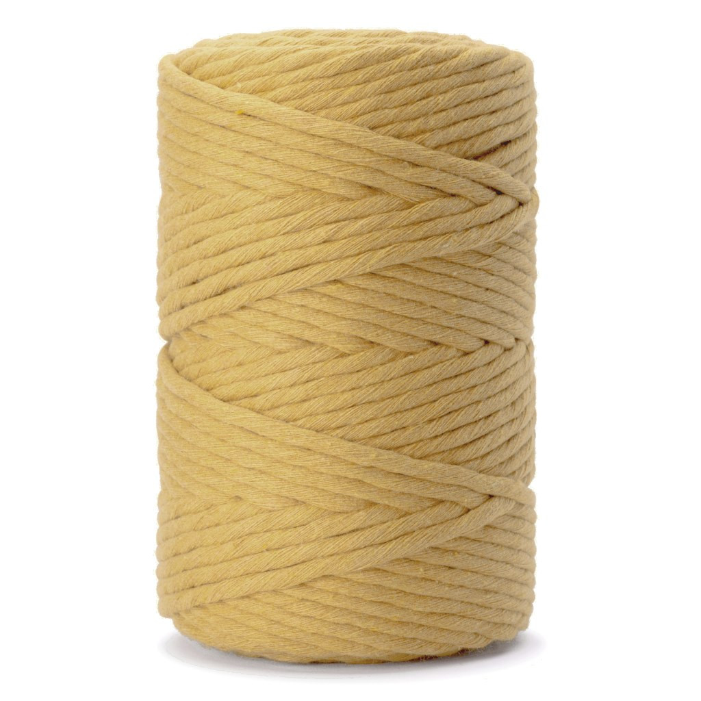 Sznurek bawełniany skręcany 5mm/100m ciemno żółty LIN-5-100-154 Dalprint