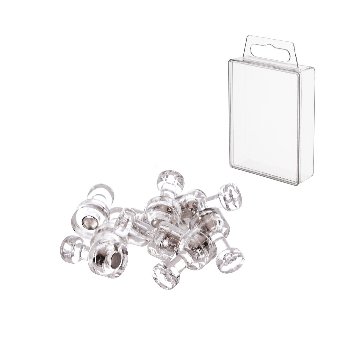 Magnesy strong transparentne białe (10szt) classic MG10/T Dalprint