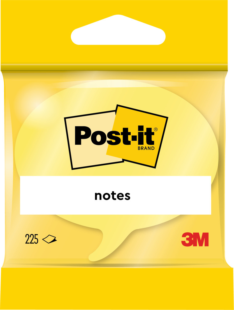 Karteczki samoprzylepne Post-it kostka w kształcie chmurki 70x70mm 225k