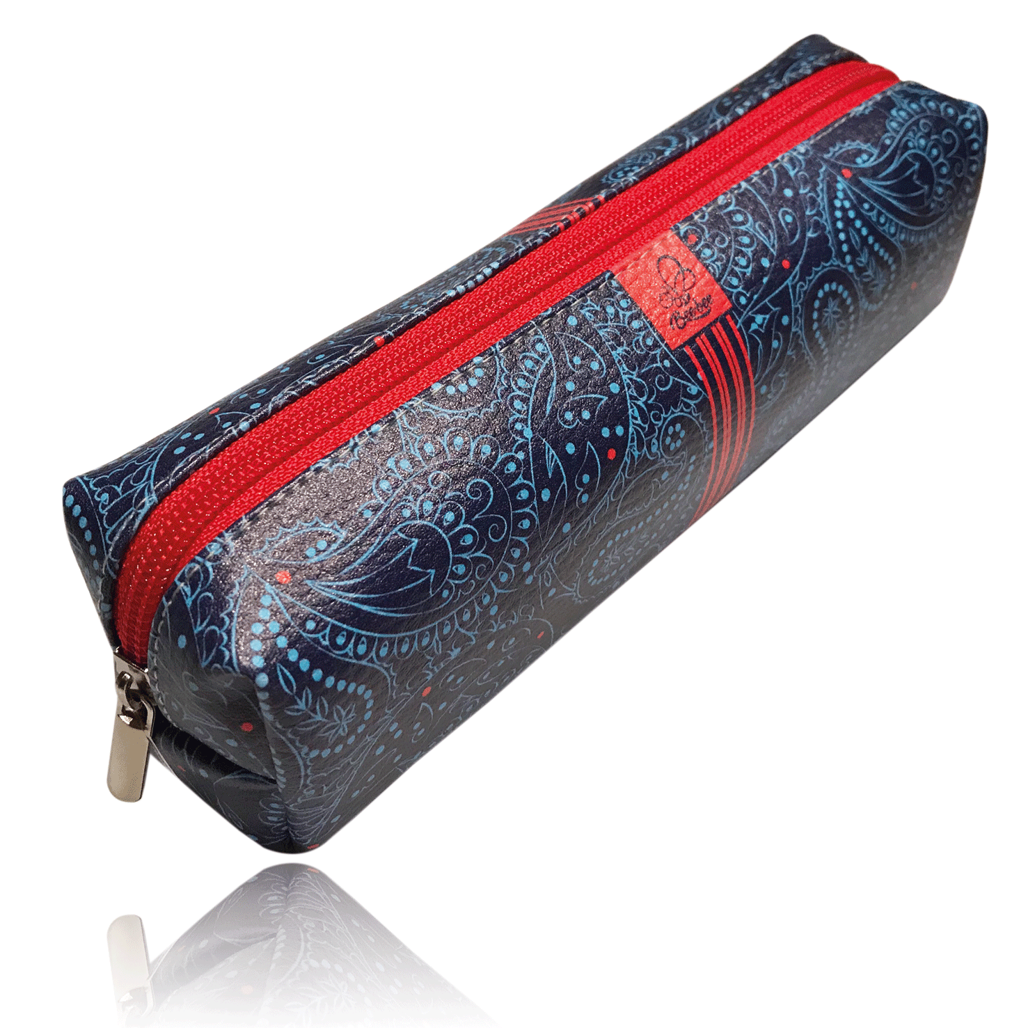 Piórnik prostokątny Paisley EV-CORP granatowy