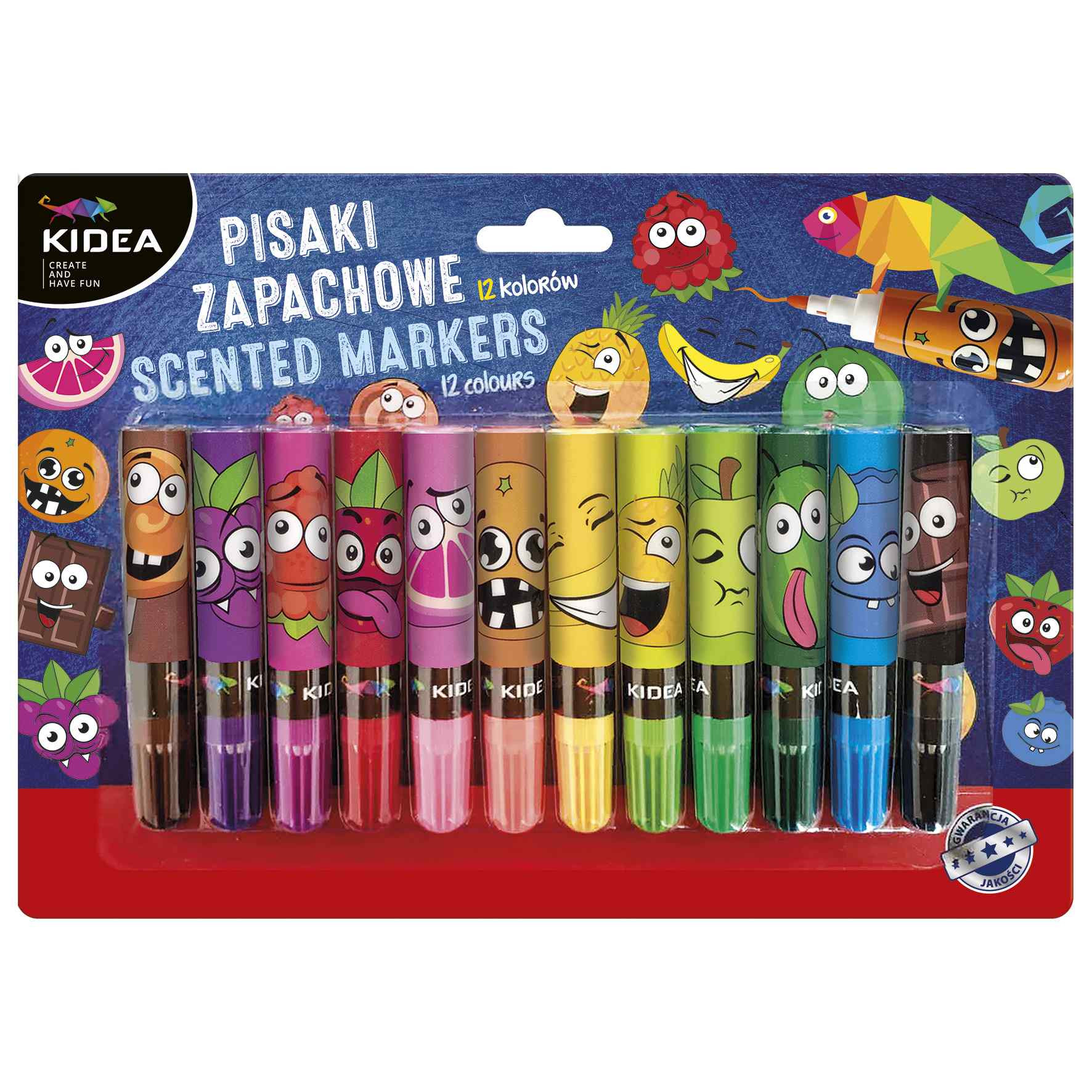 Pisaki zapachowe 12 kol. Kidea PZ12KA Derform