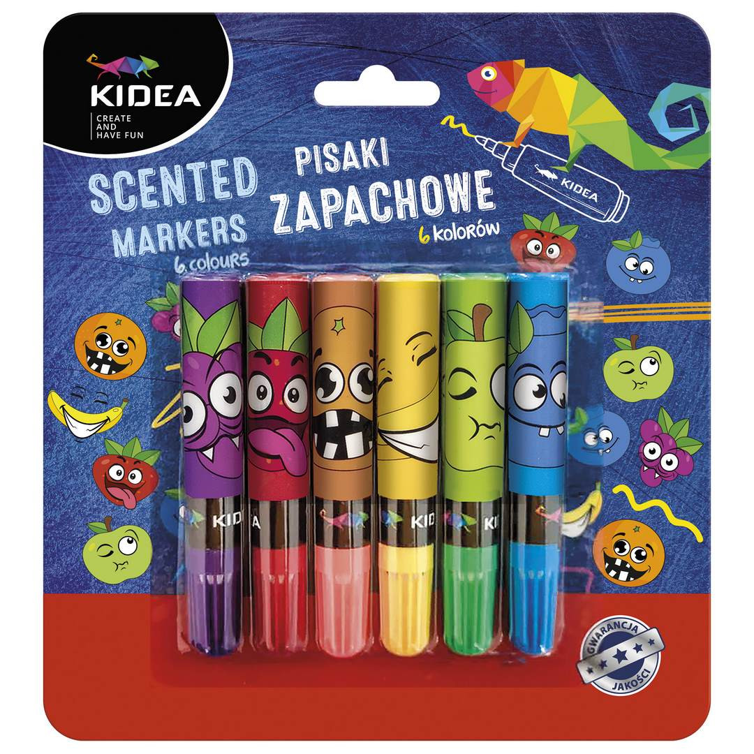 Pisak zapachowy 6 kolorów Kidea