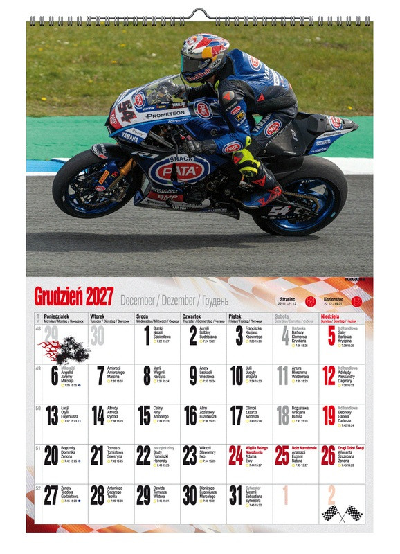 Kalendarz A3 VD.21 Motocykle Pan Kalendarzyk