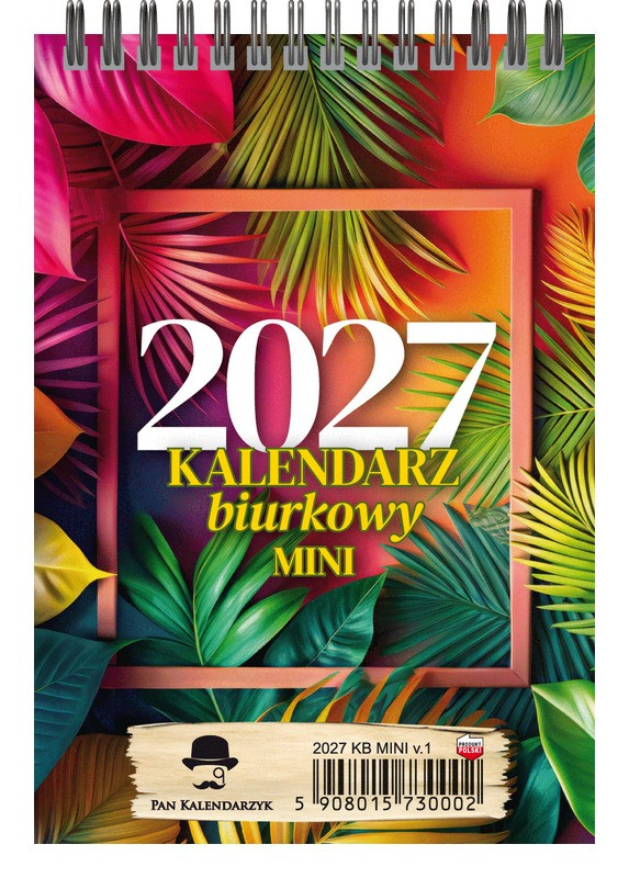Kalendarz biurkowy pionowy tygodniowy mini KBA5-MINI Pan Kalendarzyk