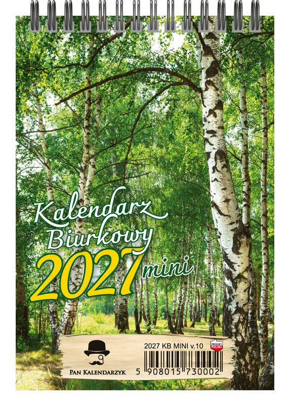 Kalendarz biurkowy pionowy tygodniowy mini KBA5-MINI Pan Kalendarzyk
