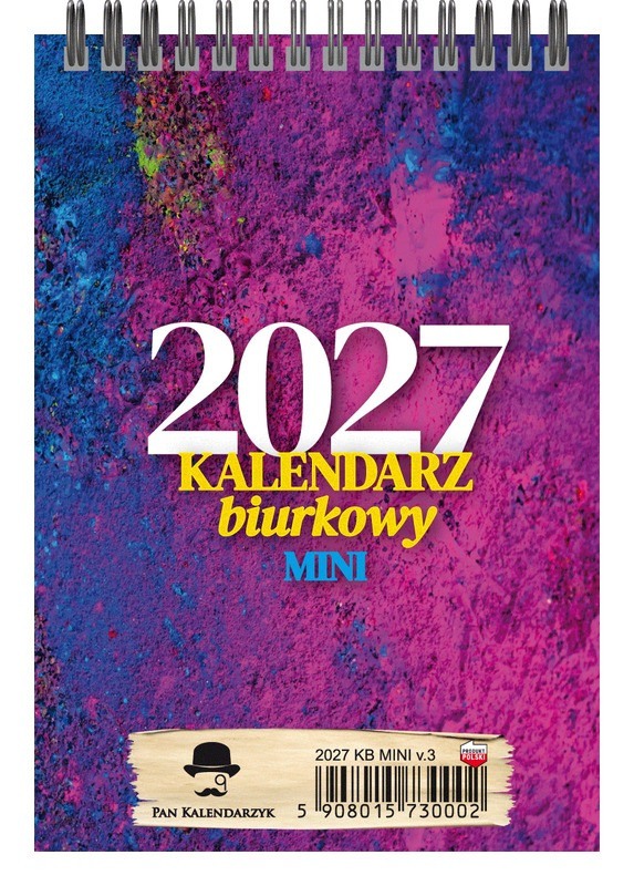 Kalendarz biurkowy pionowy tygodniowy mini KBA5-MINI Pan Kalendarzyk